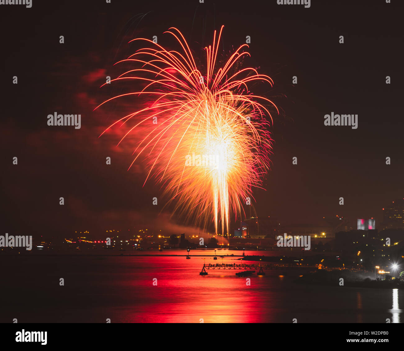 Cleveland 4th of July Fireworks Stock Photo Alamy