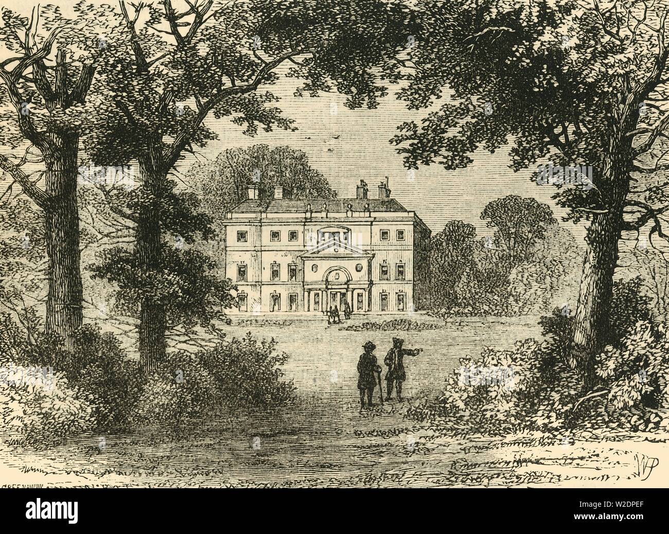 'Vane House, in 1800', (c1876). Creator: Unknown Stock Photo - Alamy