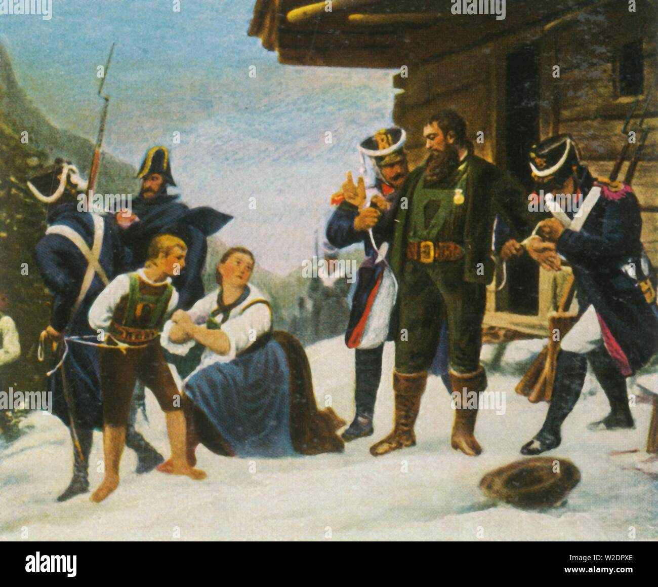 The capture of Andreas Hofer, 1809, (1936). Creator: Unknown. Stock Photo