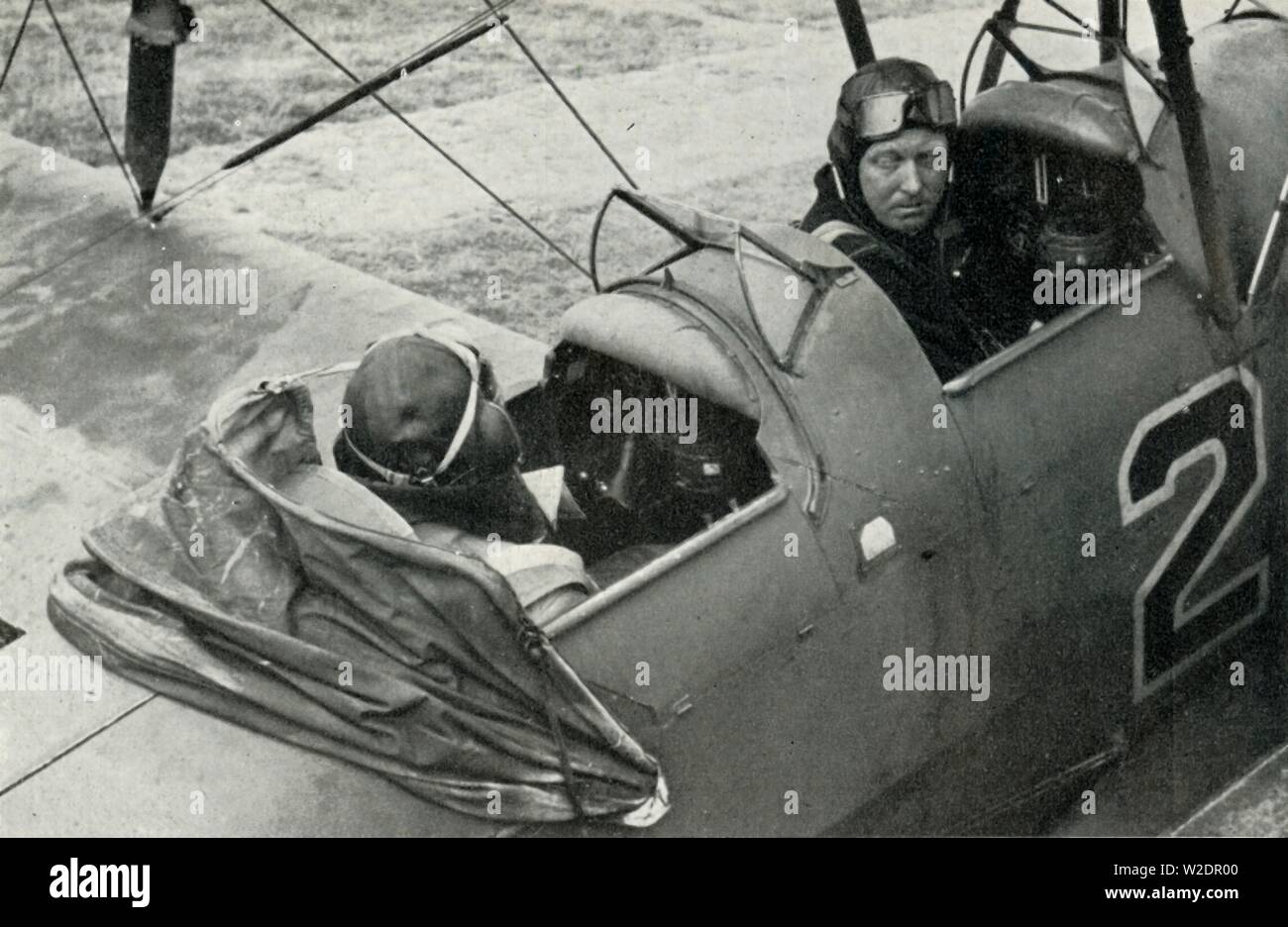 RAF pilot learning to fly during the Second World War, 1941. Creator: Charles Brown. Stock Photo