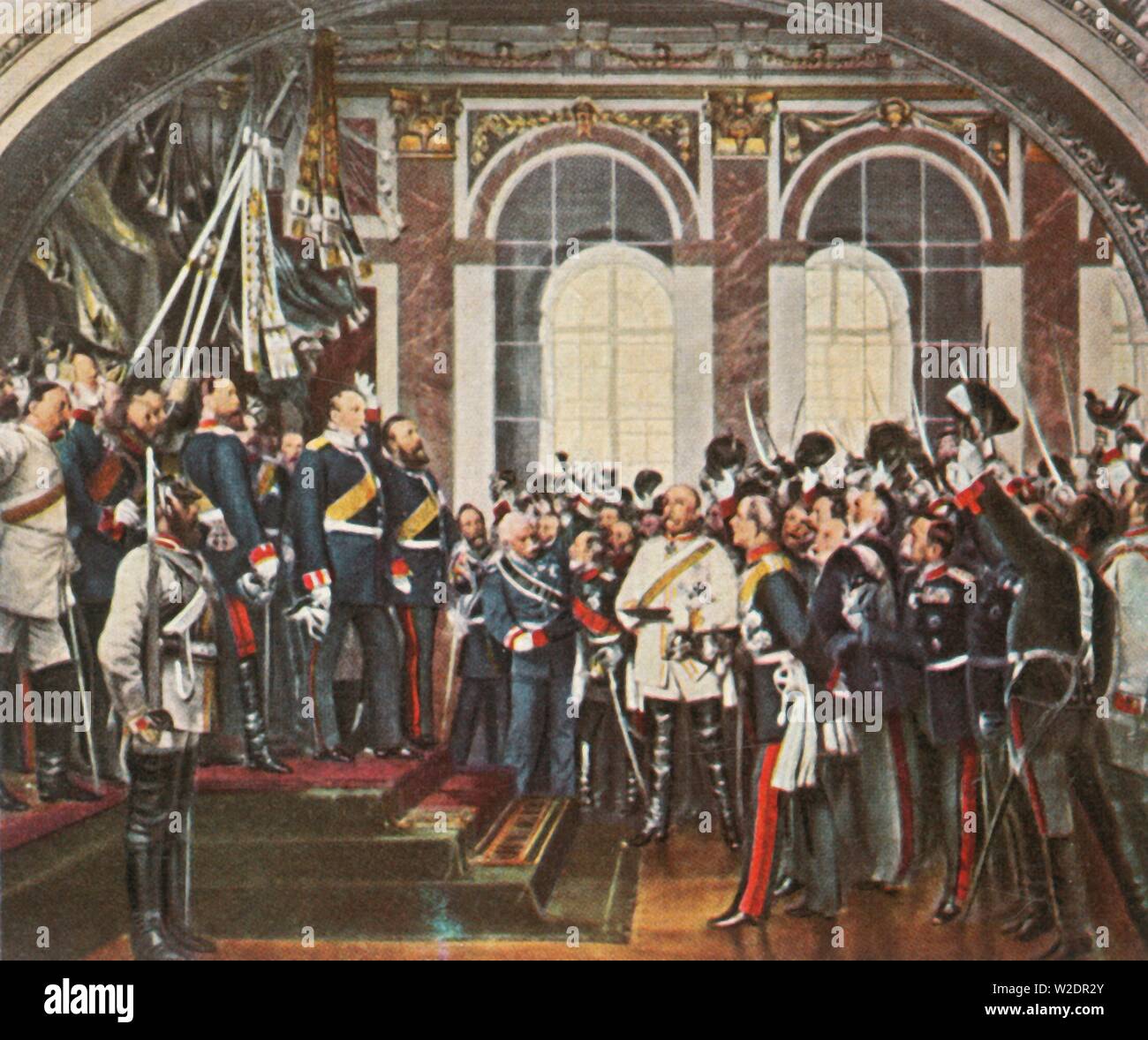 Конституция германии 1871 года. Провозглашение германской империи 1871. Провозглашение германской империи в Версале. 18 Января 1871г. – Провозглашение германской империи. Провозглашена Германская Империя 1871.