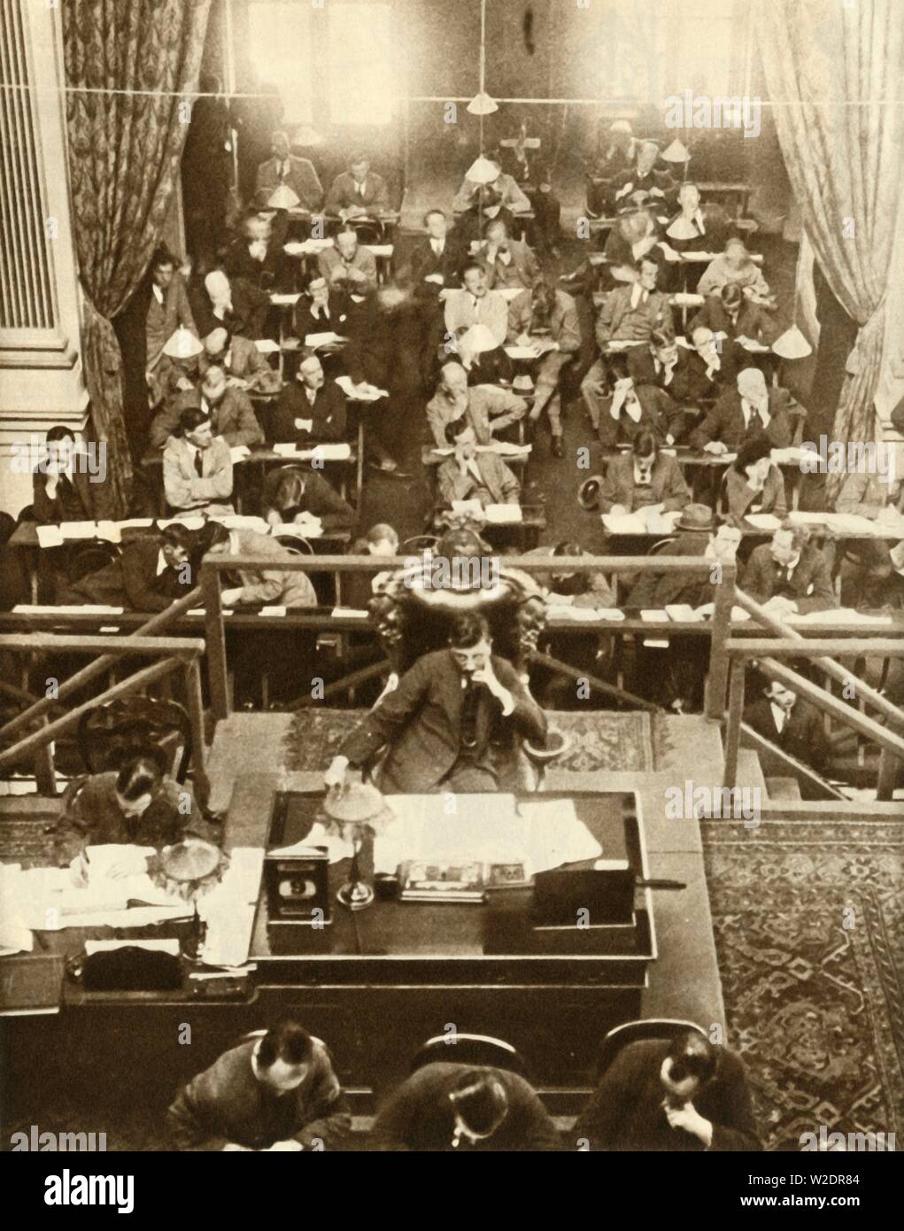 The opening of Dail Eireann, or Chamber of Deputies, Dublin, Ireland, 9 September 1922, (1935). Creator: Unknown. Stock Photo