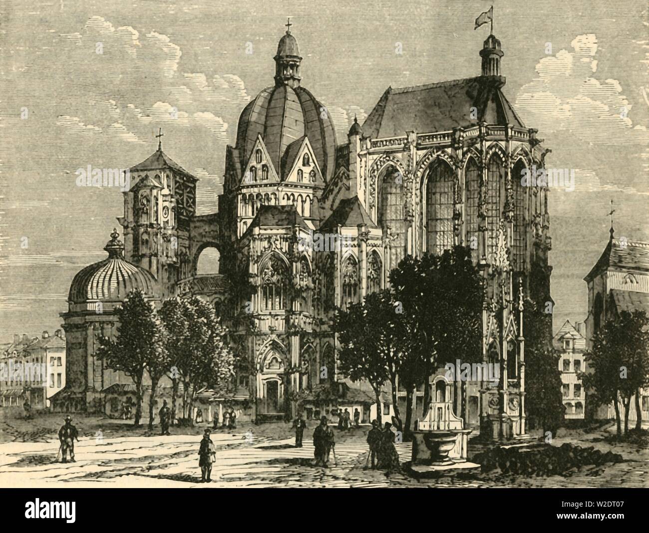 'The Basilica Of Aachen, Or Aix-La-Chapelle', 1890. Creator: Unknown ...