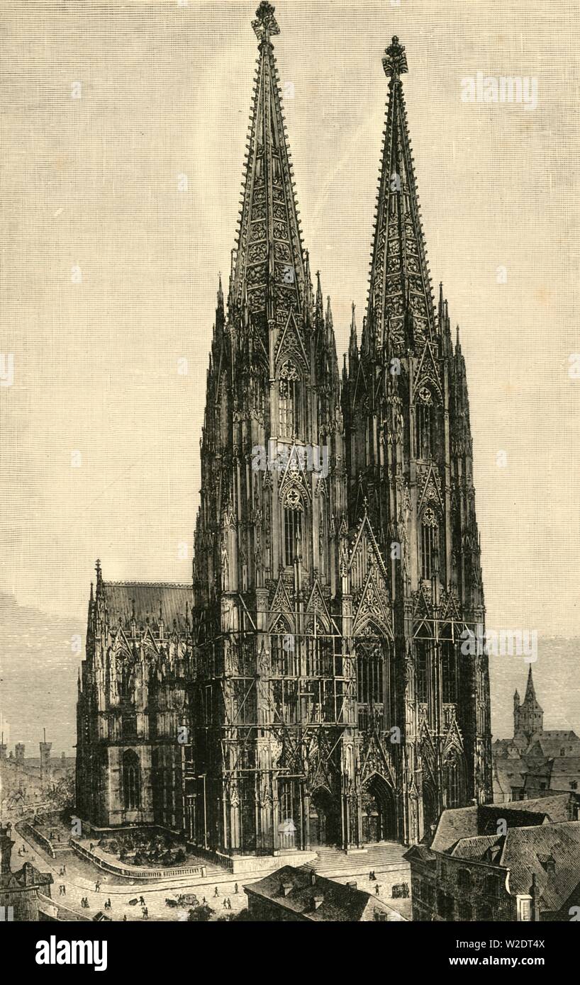 'Cologne Cathedral', 1890.   Creator: Unknown. Stock Photo