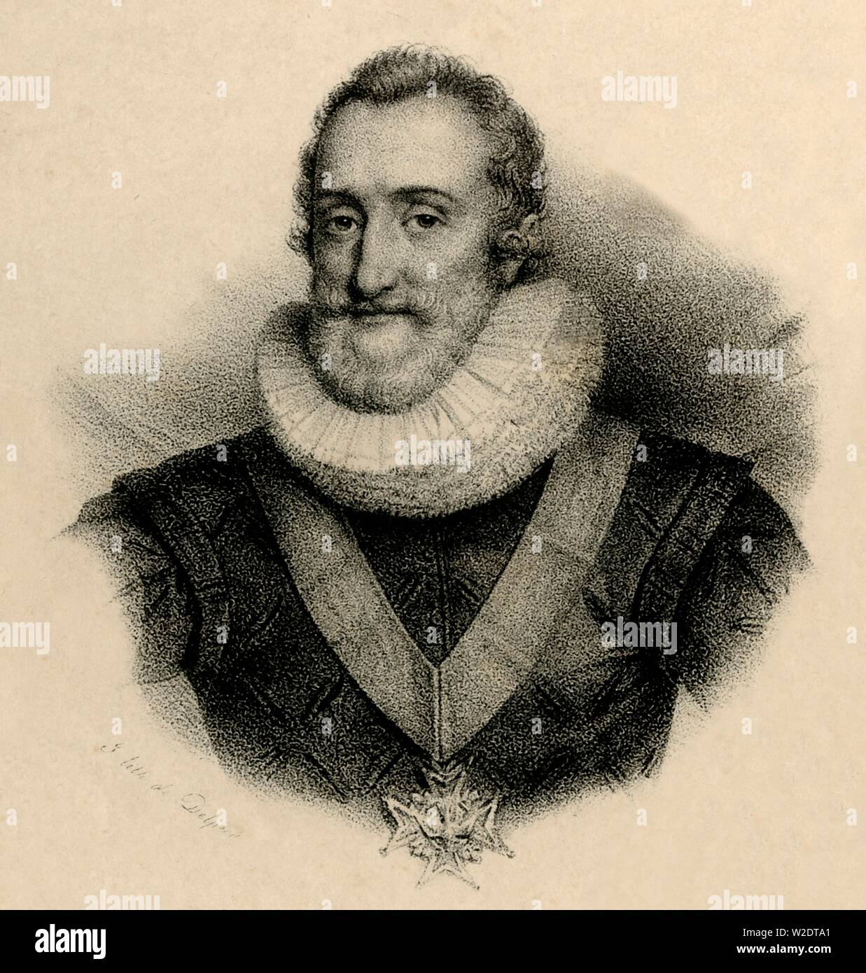 'Henry IV', (1553-1610), c1830. Creator: Francois-Seraphin Delpech. Stock Photo