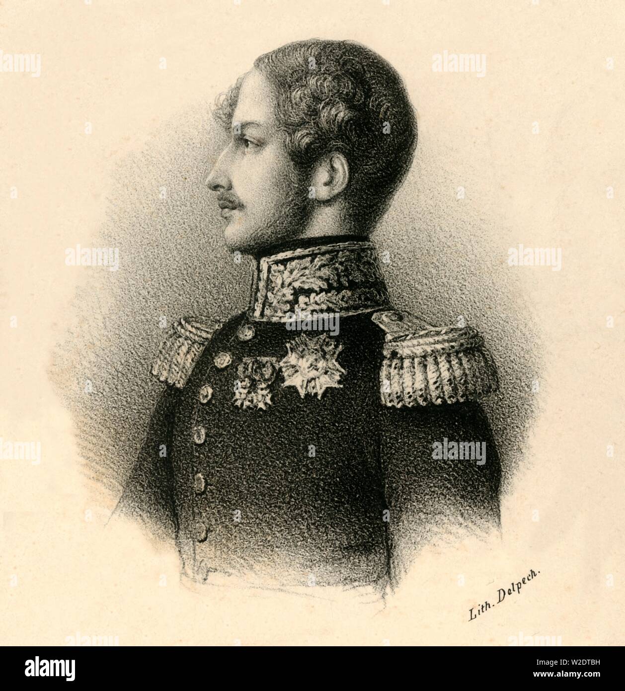 'Ferdinand Phillippe. Lis. Cles. Hri. Duc d'Orleans - Prince Royal', (1810-1842), c1830. Creator: Francois-Seraphin Delpech. Stock Photo