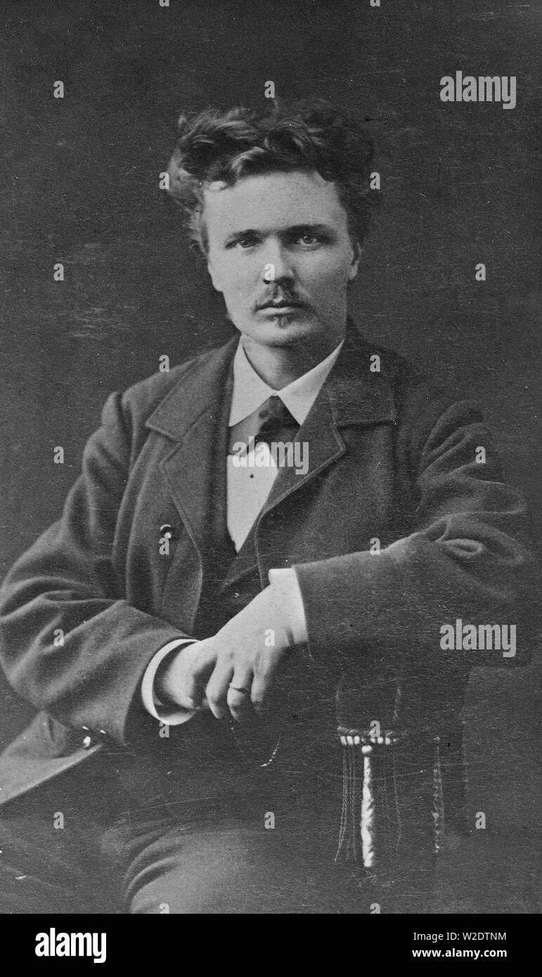 Portrait of Swedish author August Strindberg Date: 1879 Stock Photo - Alamy