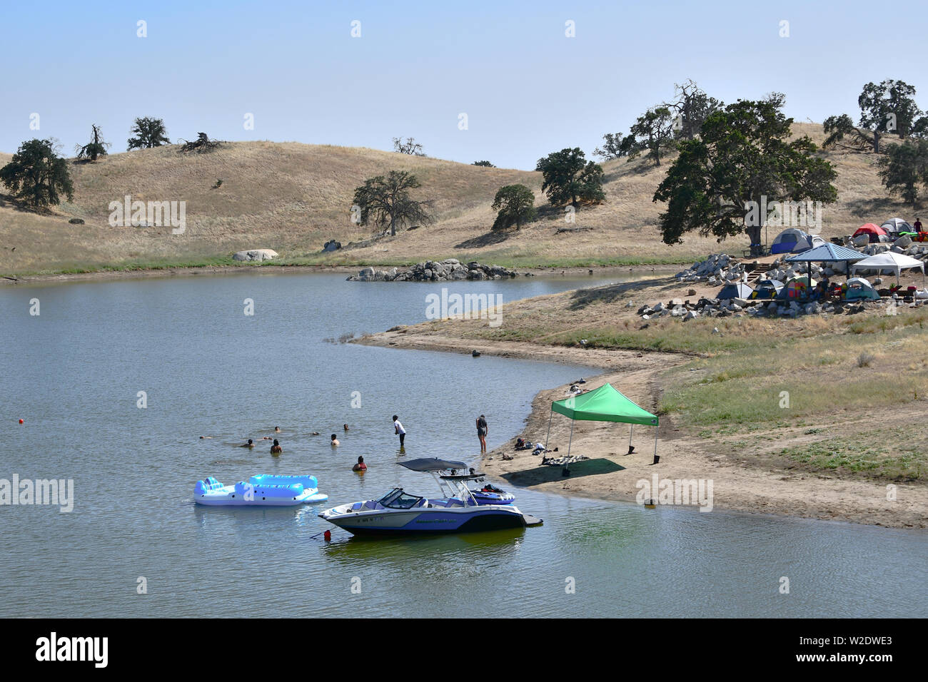 Hensley Lake Corps of Engineers Campground, Madera CA Stock Photo Alamy