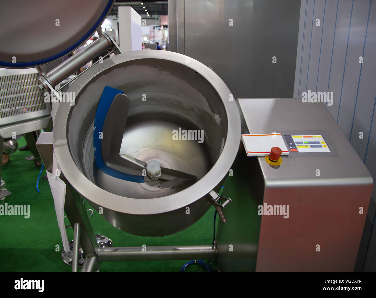 Food mixing machine for production of delicatessen and fine foods Stock