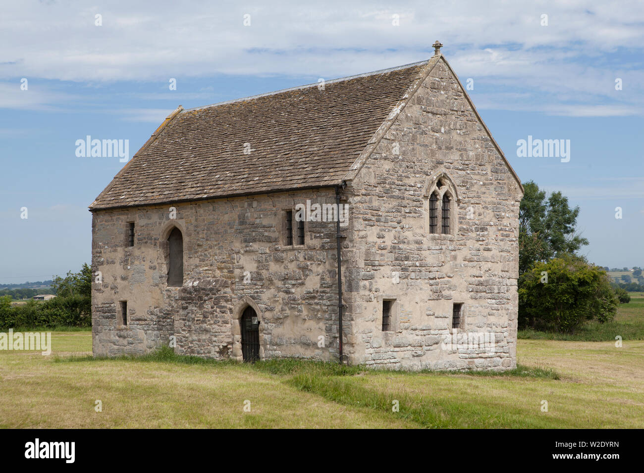 14th century Abbot's Fish House in Meare Somerset  - The only surviving monastic fishery building in England, Stock Photo