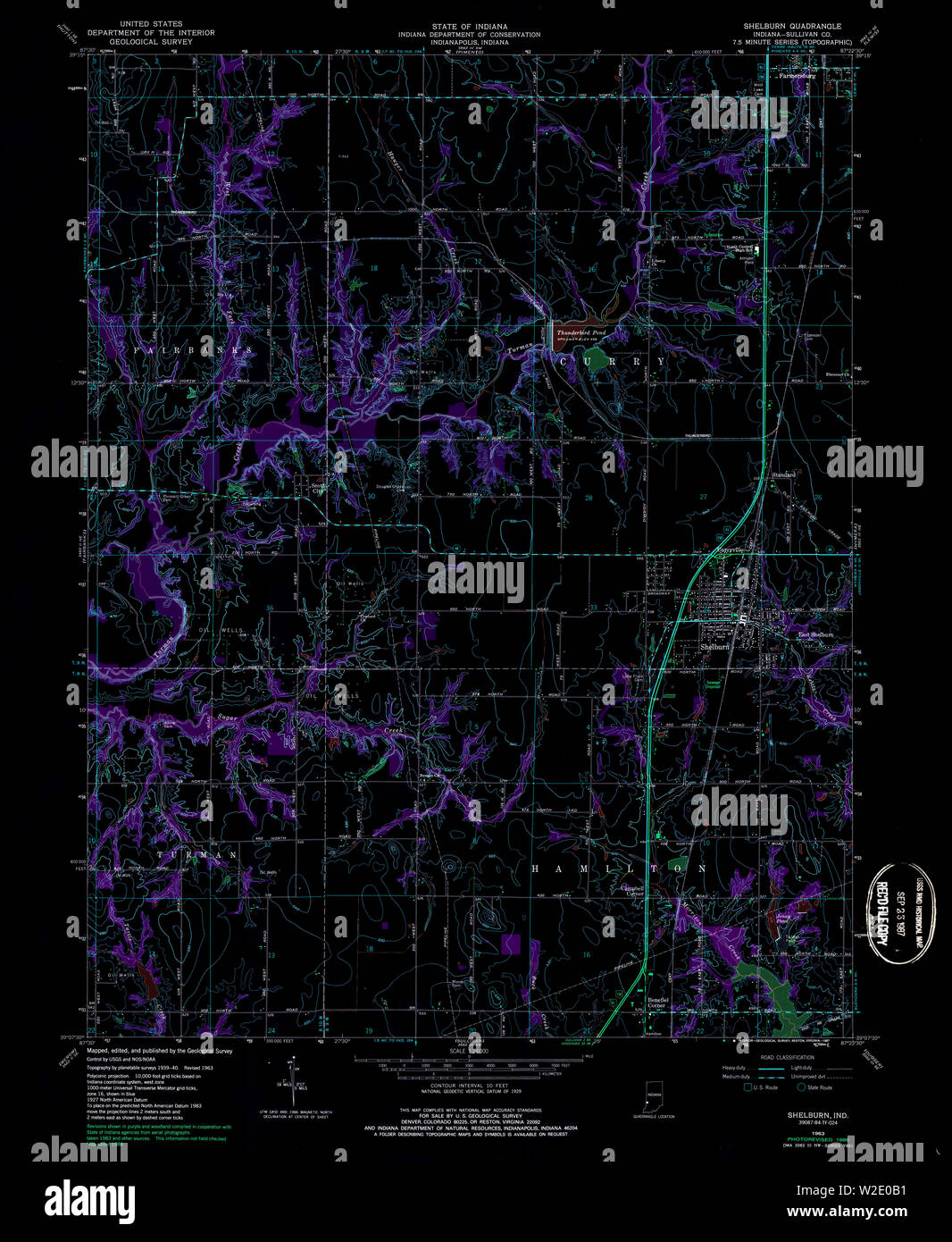 Shelburn map hires stock photography and images Alamy