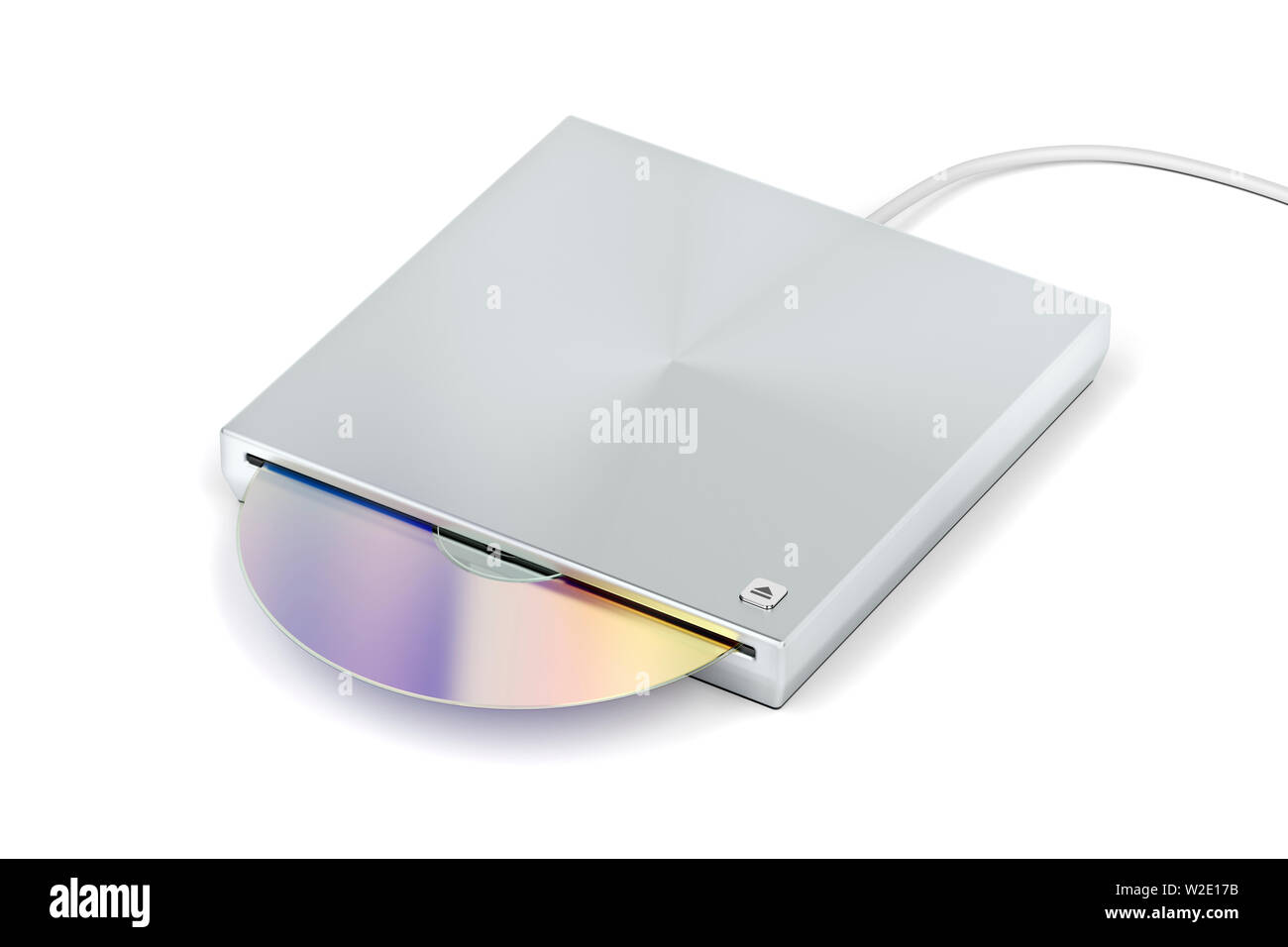 Slotloading optical disc drive on white background Stock Photo Alamy