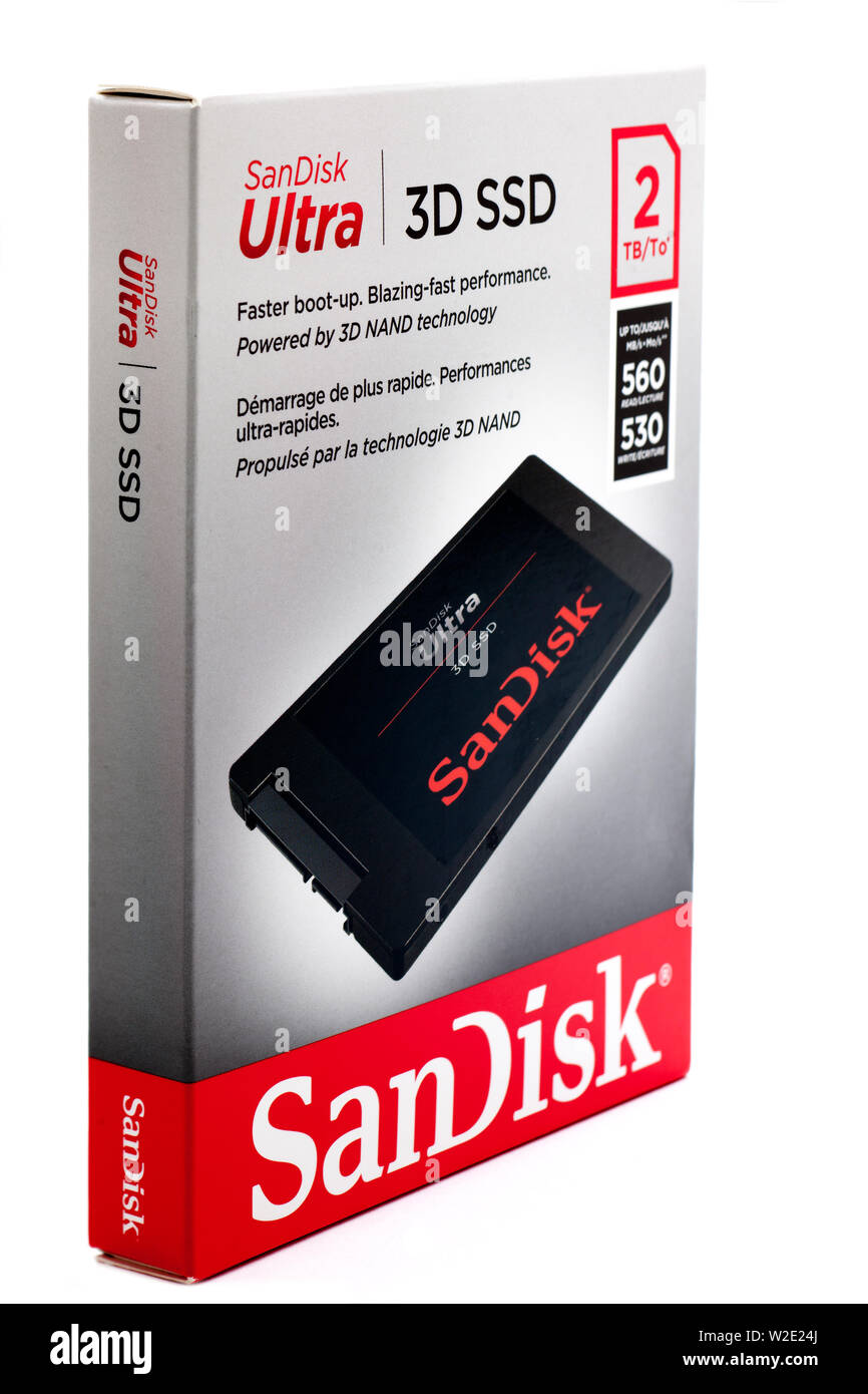 SanDisk Ultra 3D SSD 2TB Sata Stock Photo - Alamy