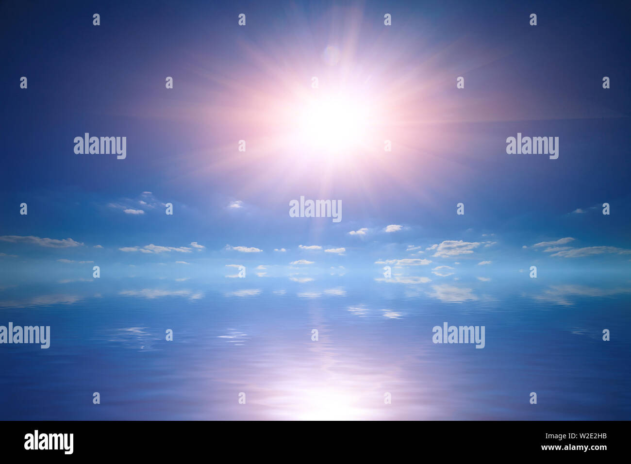Bright sunset sky reflected in hi-res stock photography and images - Alamy