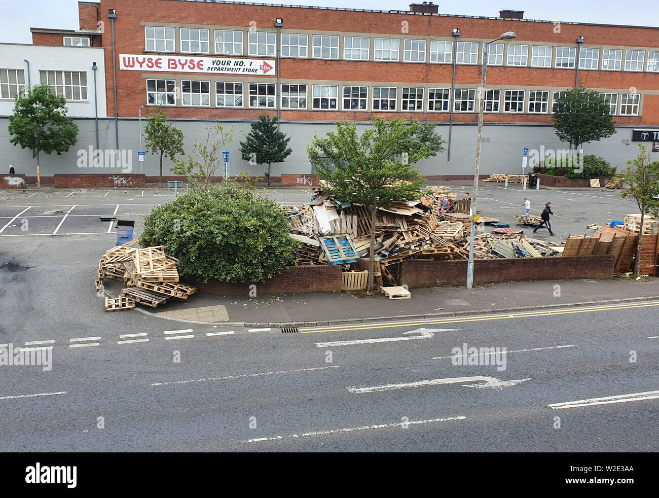 Bonfire builders at Ashdale Street in east Belfast take action to ...