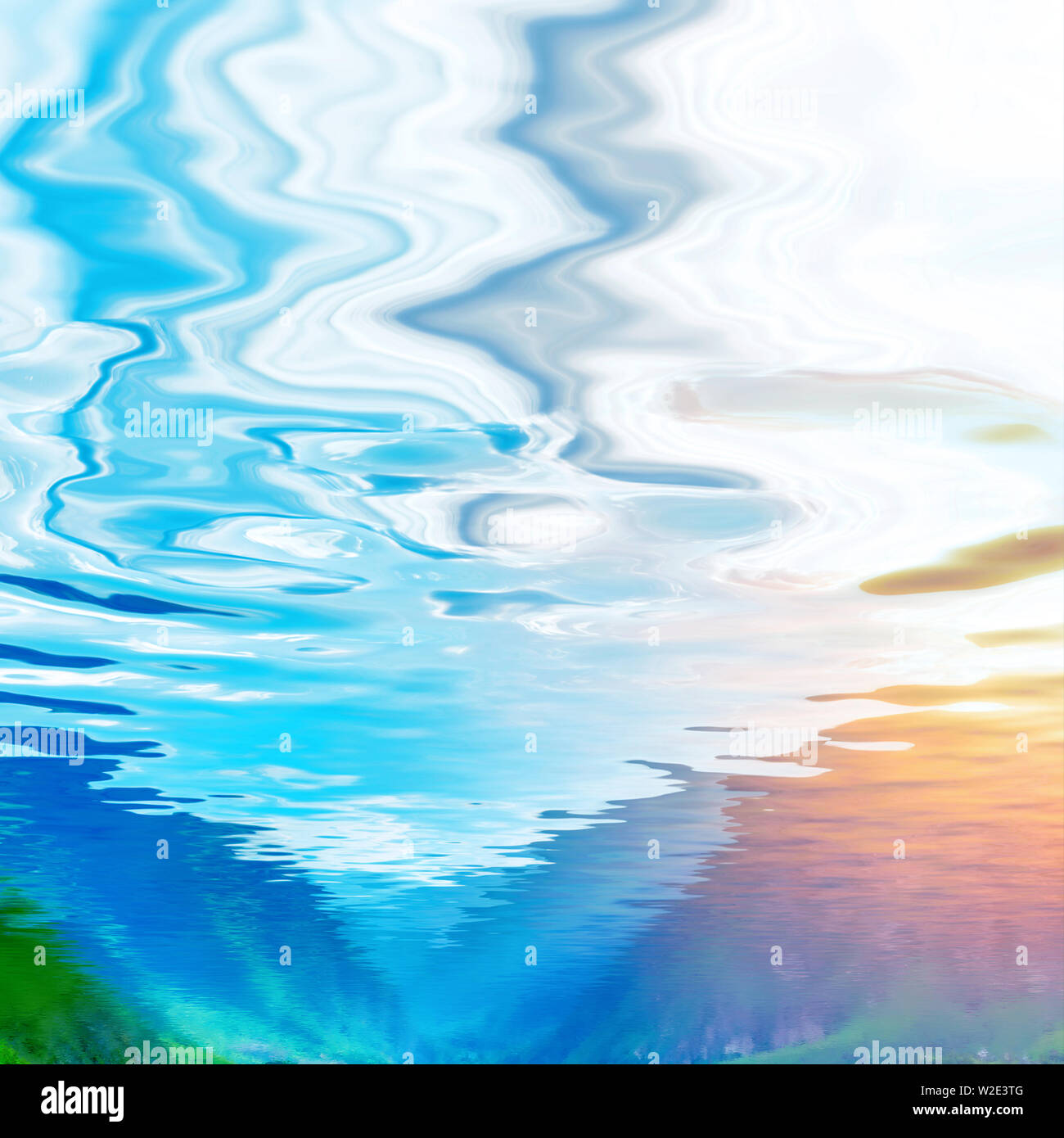 Cloudy sky color water hi-res stock photography and images - Alamy
