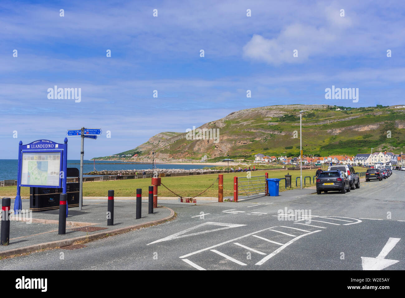 Llandudno West shore North Wales Stock Photo Alamy