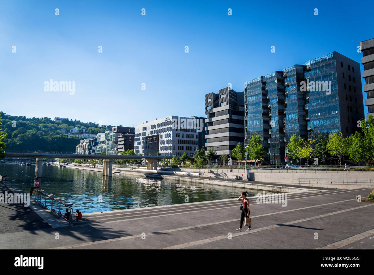 La Confluence district is a Postindustrial site of an urban renewal