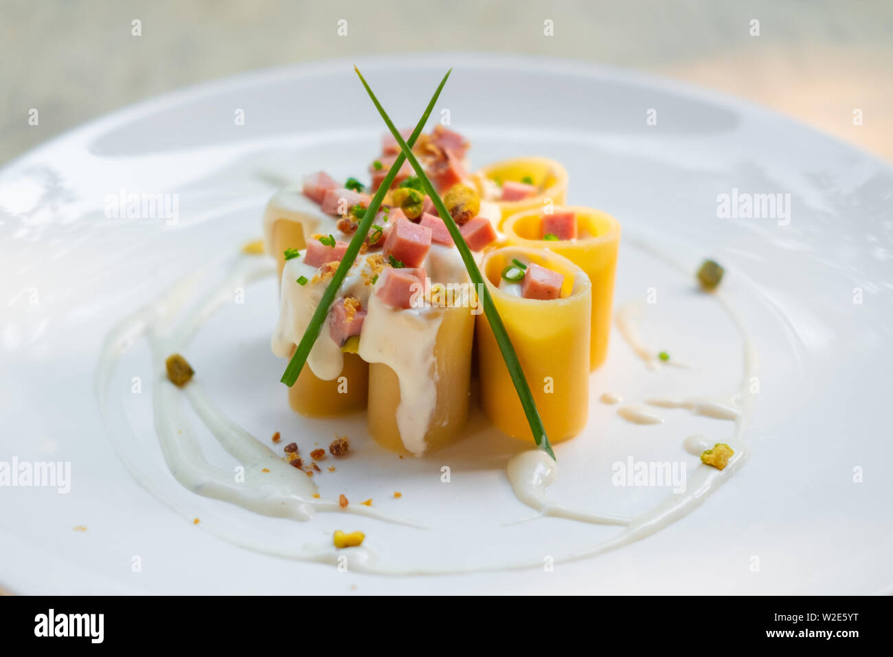 The Art Of Plating High Resolution Stock Photography And Images Alamy