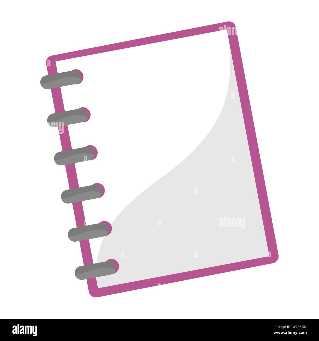 Isolated notebook icon. School supplies - Vector illustration Stock ...