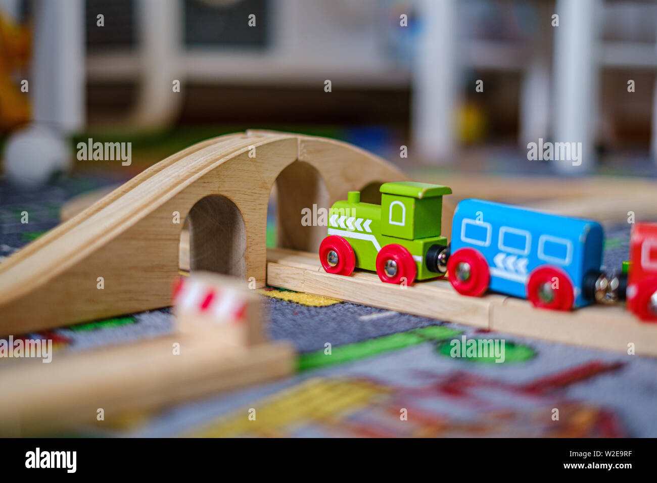 baby wooden train