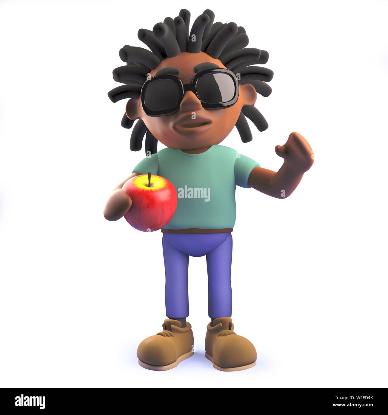 3d rendered image of a cartoon black African male character in 3d holding a  basketball Stock Photo - Alamy
