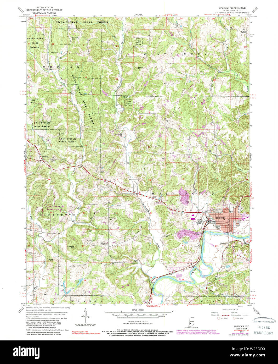 Spencer map Cut Out Stock Images & Pictures Alamy