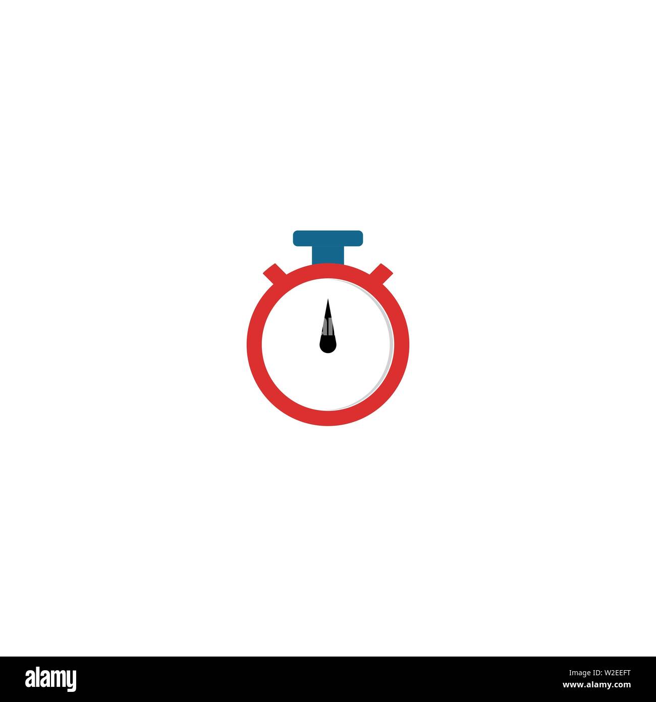 stopwatch logo template web icon design element vector Stock Photo - Alamy