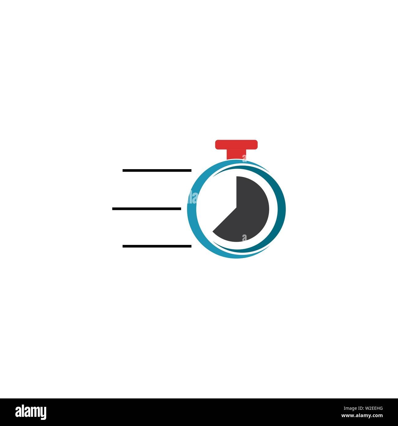 stopwatch logo template web icon design element vector Stock Photo Alamy