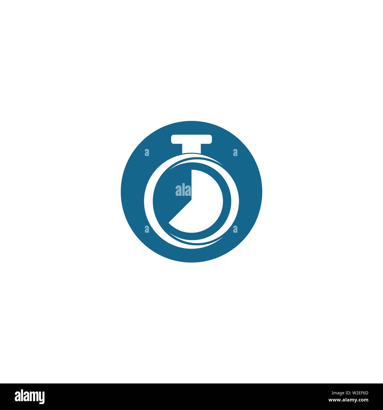 stopwatch logo template web icon design element vector Stock Photo Alamy
