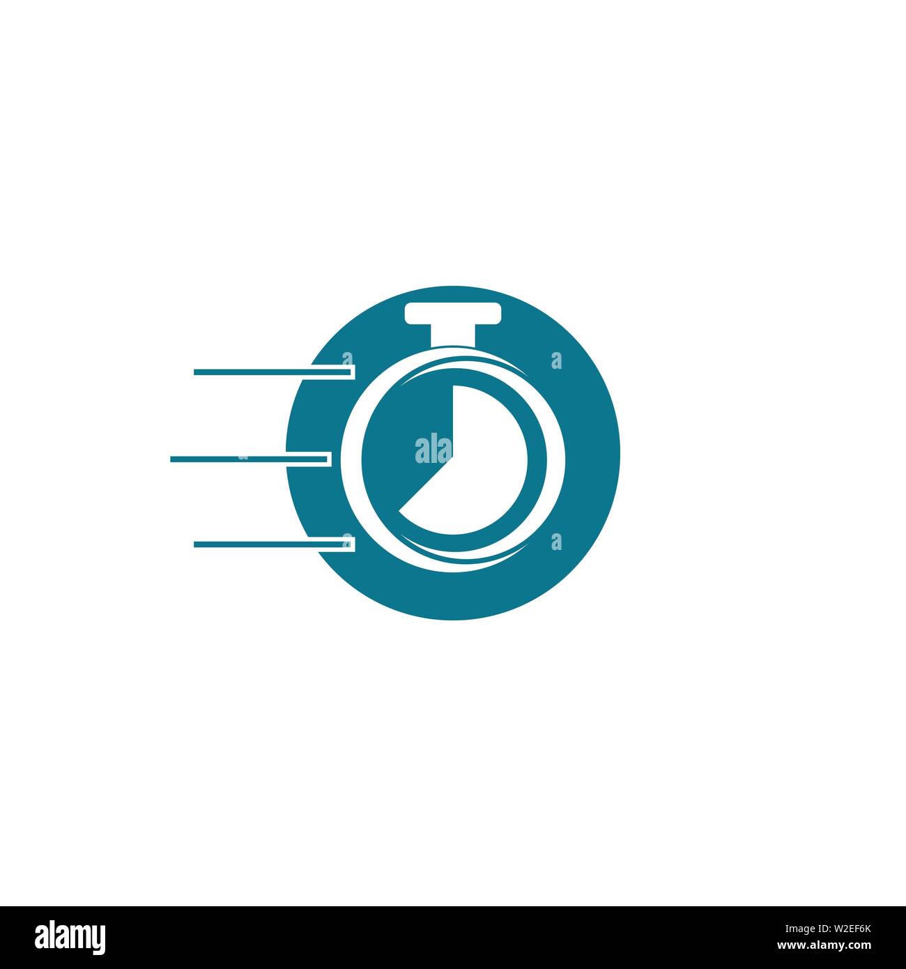 stopwatch logo template web icon design element vector Stock Photo Alamy