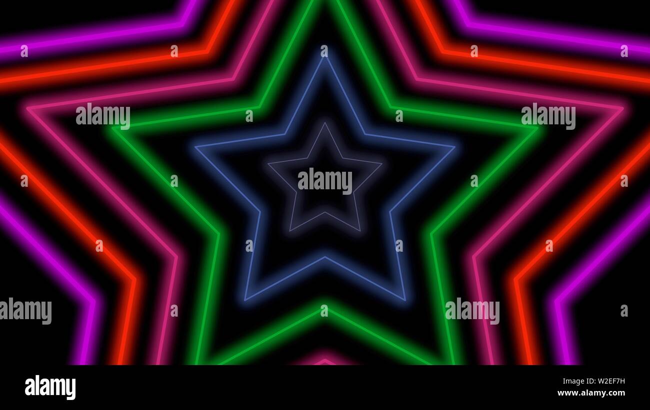 Colorful Retro Stars Abstract Background Elegant And Luxury Dynamic Geometric 80s 90s Memphis Style 3d Illustration Stock Photo Alamy