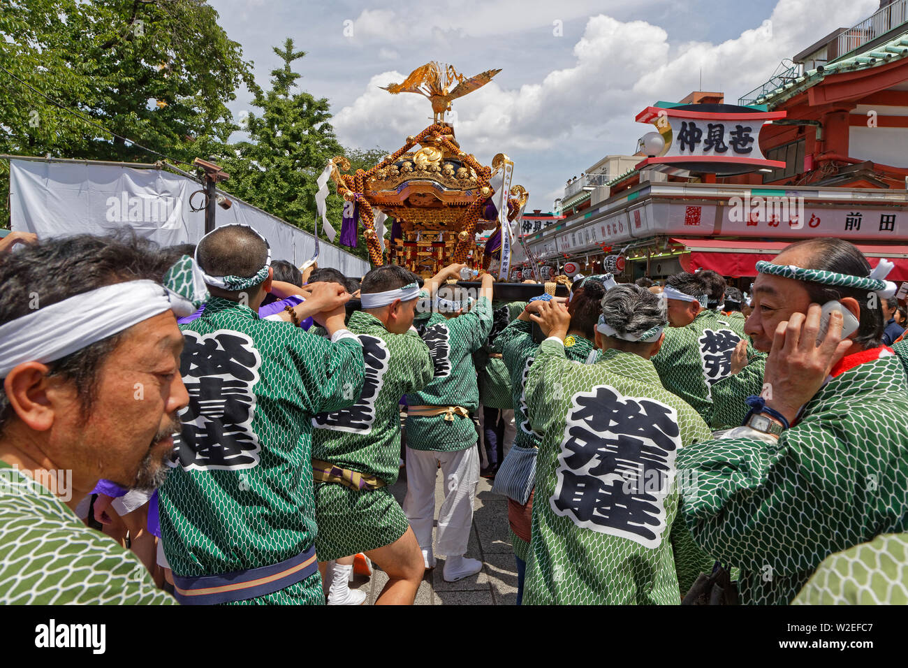 TOKYO, JAPAN, May 18, 2019 : Sanja Matsuri is one of the great Shinto