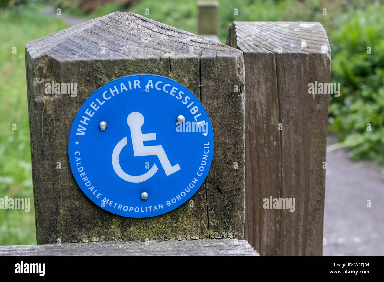 Wheelchair Accessible gate at Ogden Water Reservoir and Nature Reserve