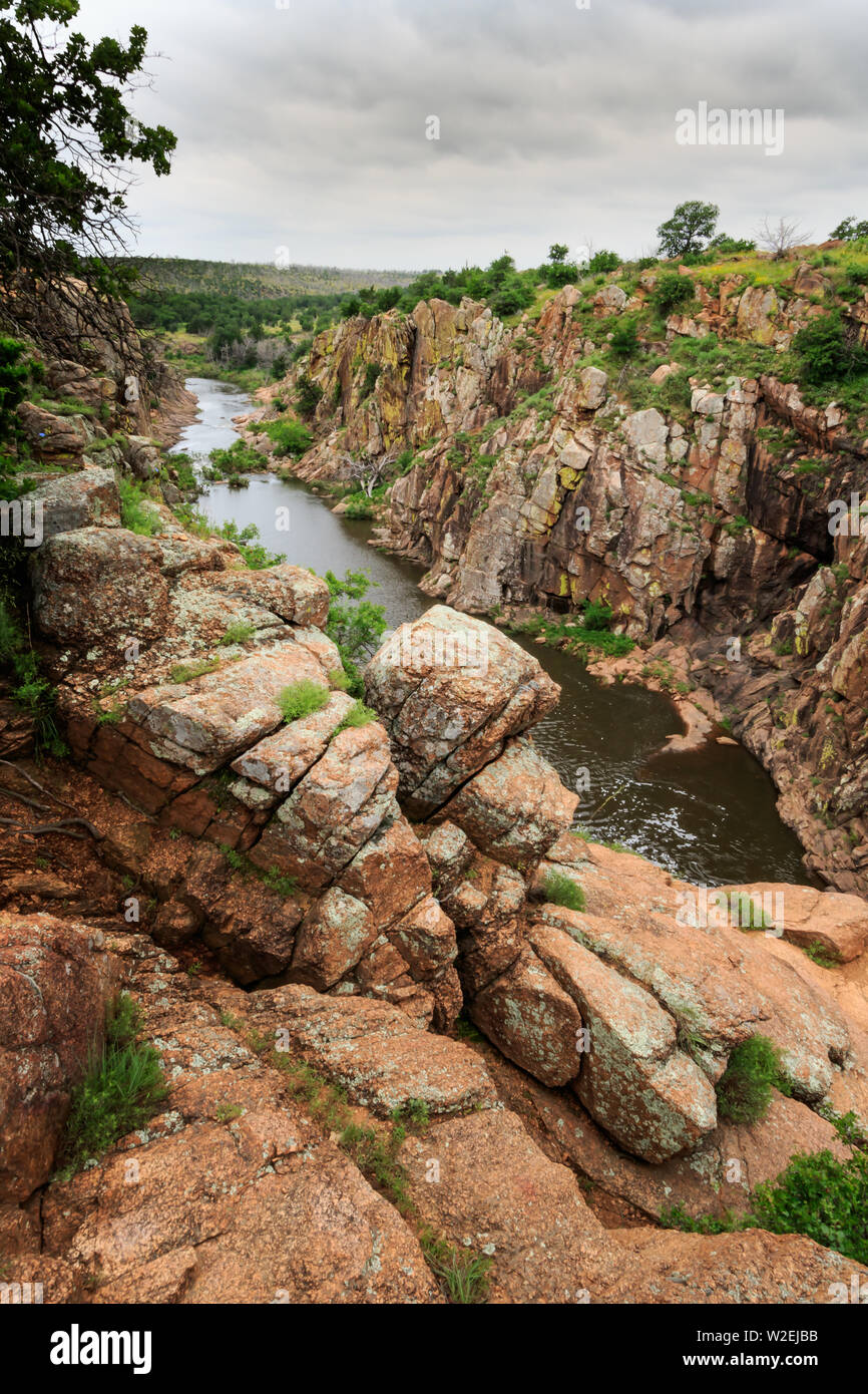 West Cache Creek and the 40 foot hole in the Wichita Mountains National