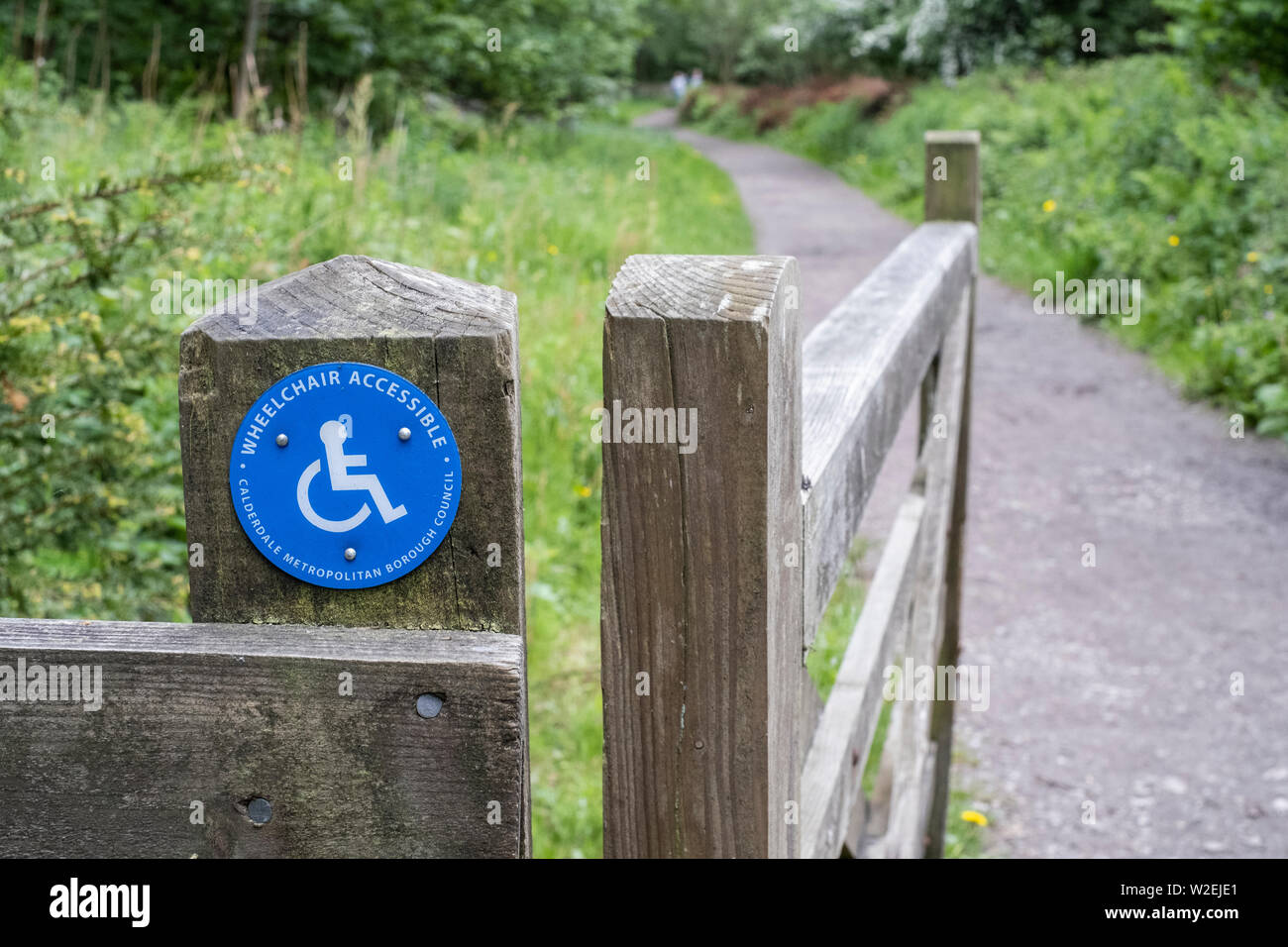 Wheelchair Accessible gate at Ogden Water Reservoir and Nature Reserve