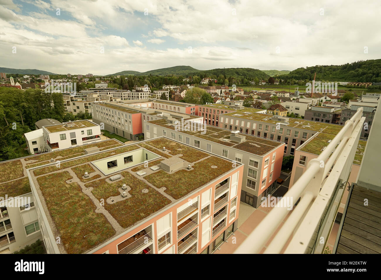 Salmenpark, new urban district in Rheinfelden, Switzerland Stock Photo