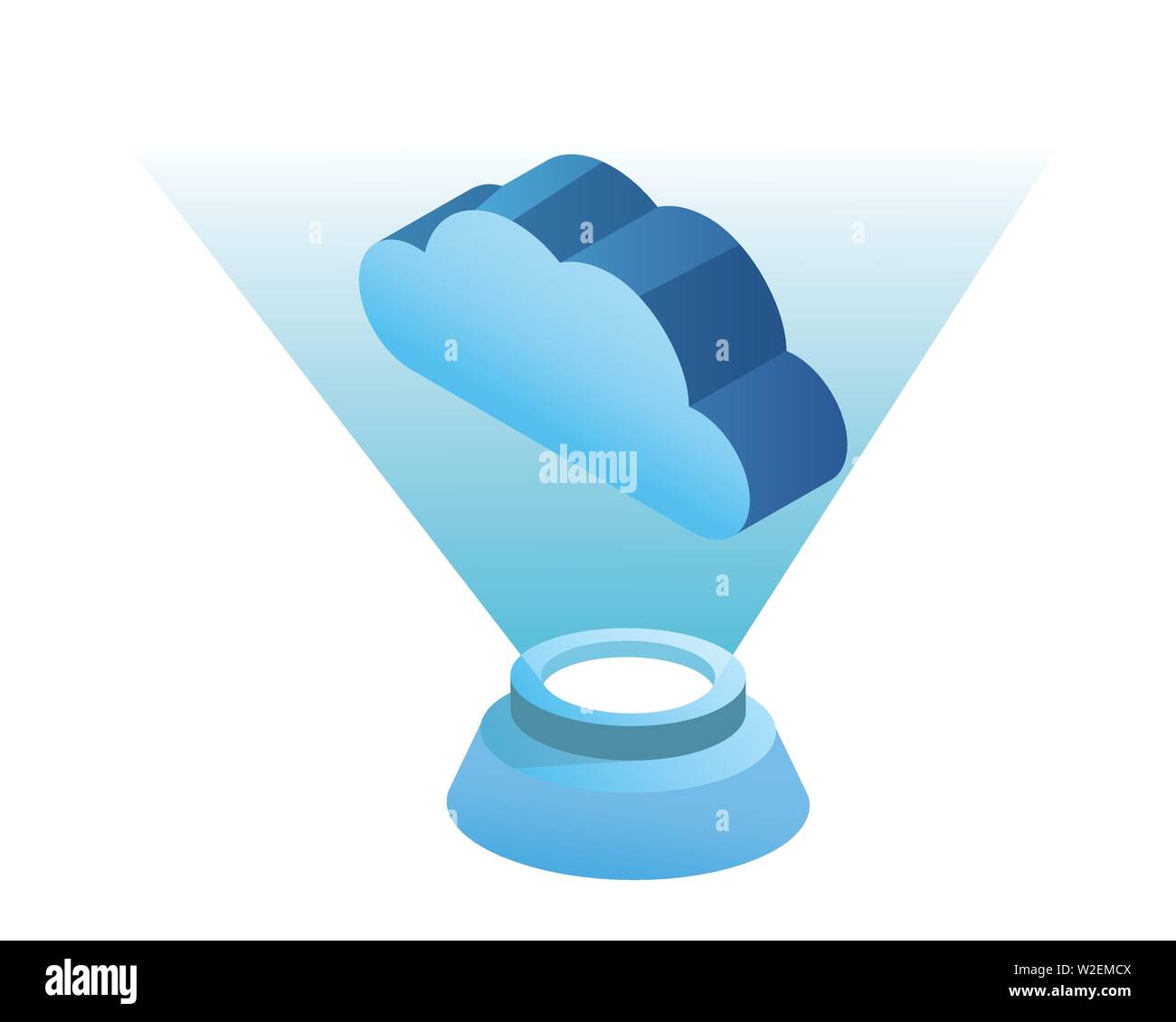 cloud computing technology 3d symbol Stock Vector Image & Art - Alamy