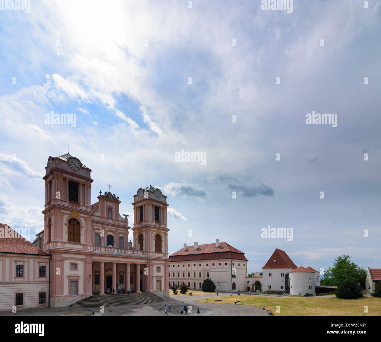Furth bei Göttweig: Göttweig Abbey, Abbey Church and Cloister in Mostviertel, Niederösterreich, Lower Austria, Austria Stock Photo