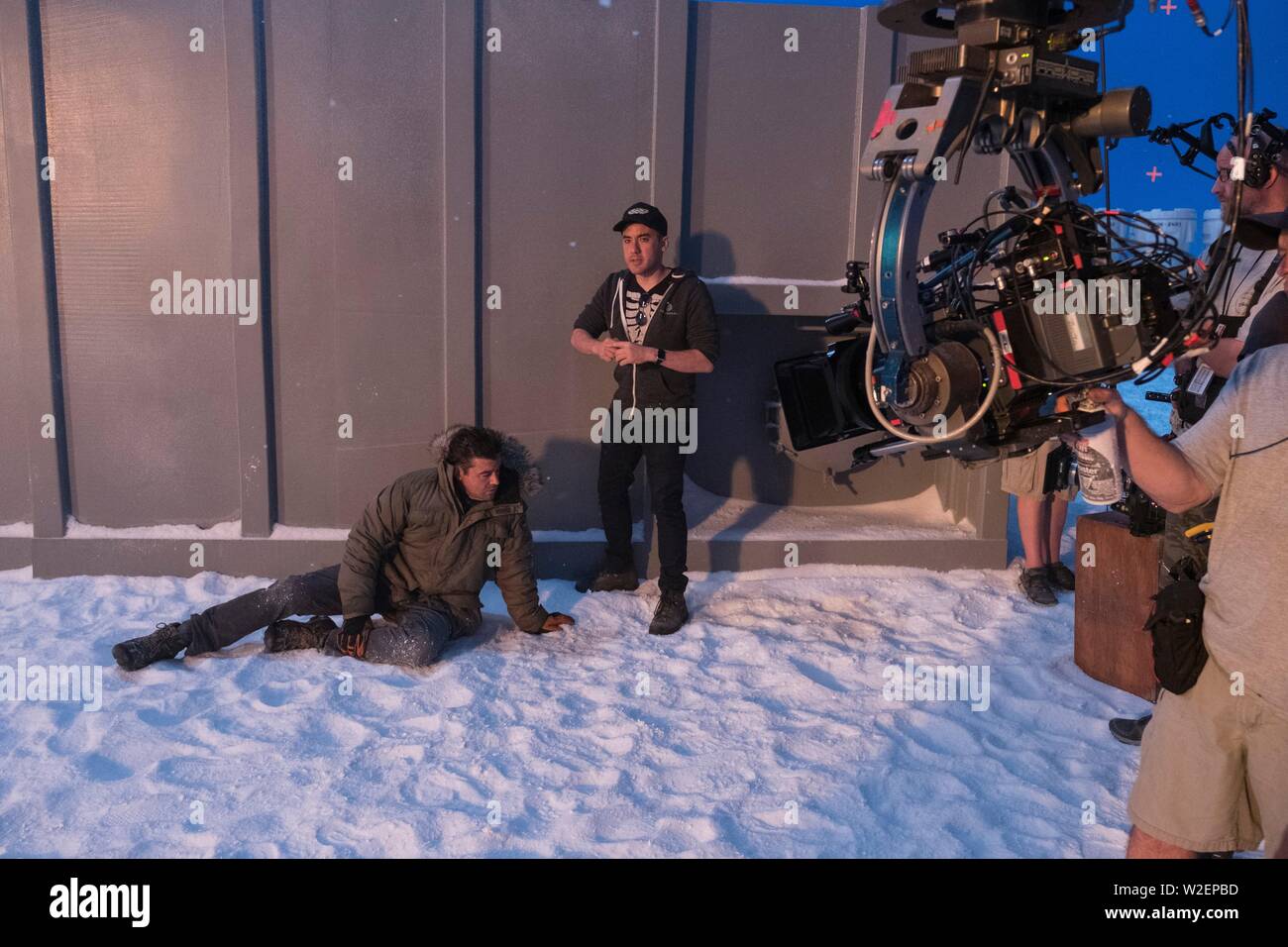 KYLE CHANDLER and MICHAEL DOUGHERTY in GODZILLA KING OF THE MONSTERS