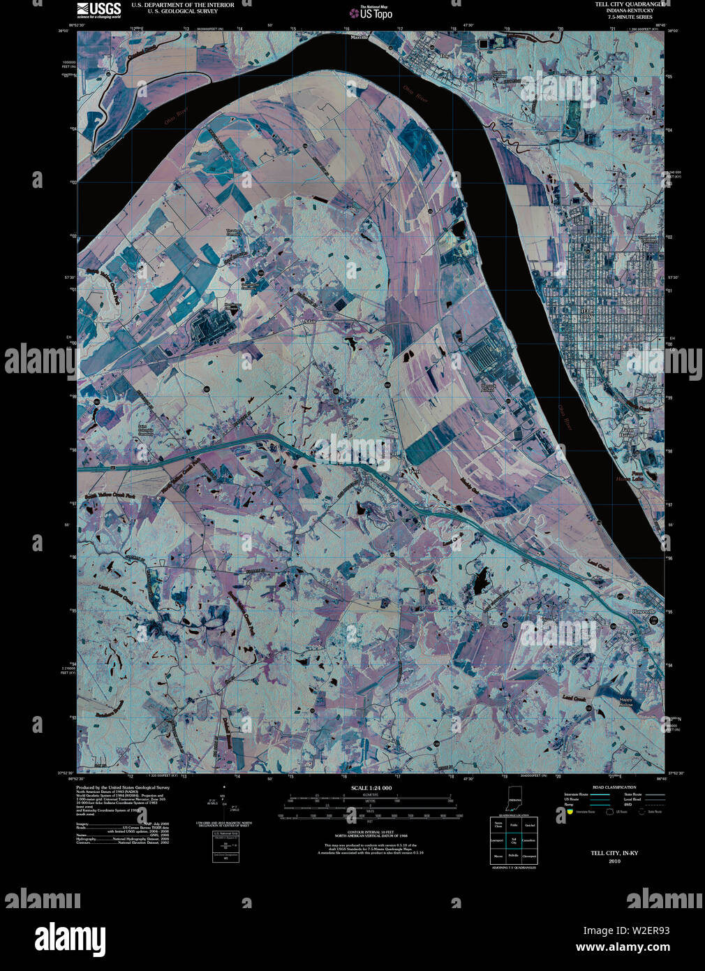 Map of tell city hires stock photography and images Alamy