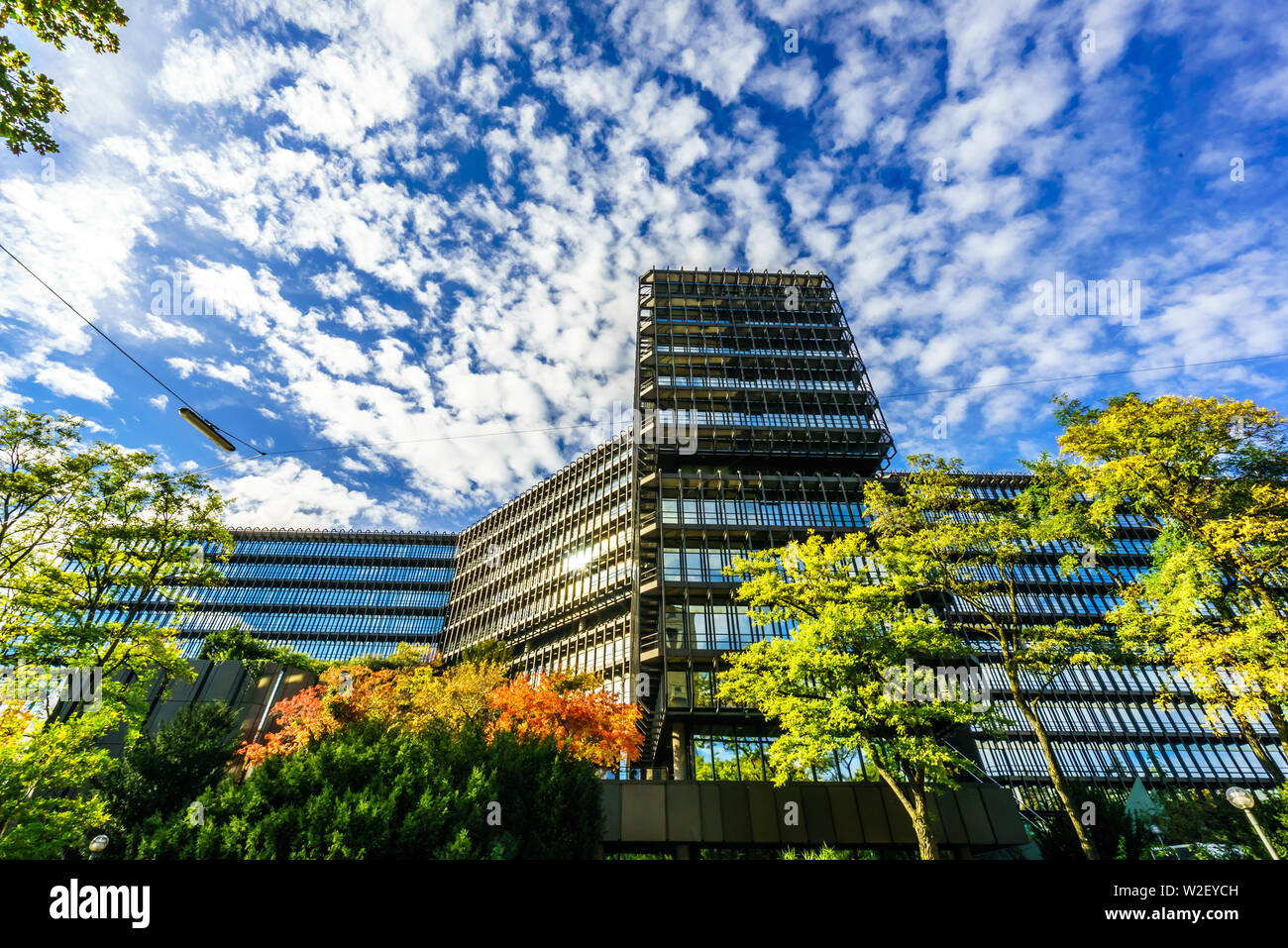 View on European Patent Office in Munich. Upper Bavaria, Bavaria, Germany, Europe Stock Photo