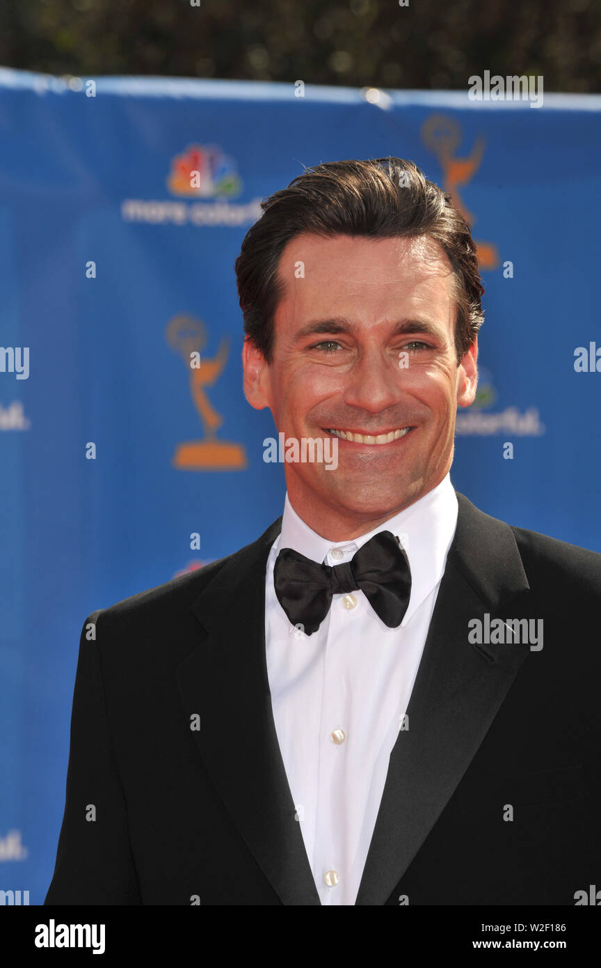 LOS ANGELES, CA. August 30, 2010: Jon Hamm at the 2010 Primetime Emmy Awards at the Nokia Theatre L.A. Live in downtown Los Angeles. © 2010 Paul Smith / Featureflash Stock Photo