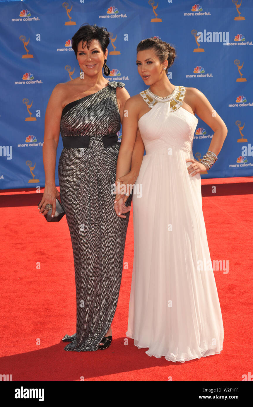 LOS ANGELES, CA. August 29, 2010: Kim Kardashian & mother Kris