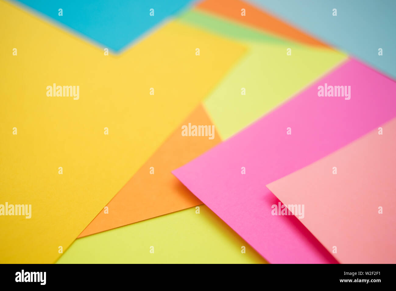 Colorful paper sheets as background, side view Stock Photo - Alamy