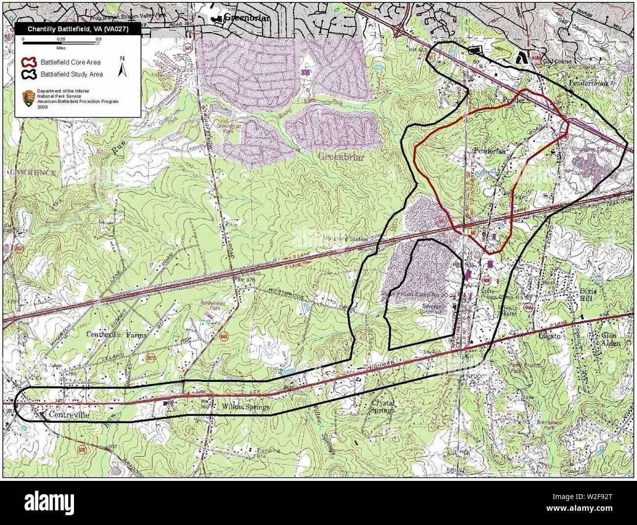 Chantilly Battlefield Virginia Stock Photo Alamy