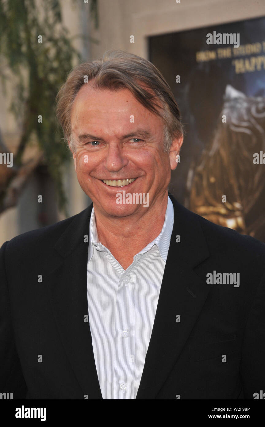 LOS ANGELES, CA. September 19, 2010: Sam Neill at the world premiere of his new movie 'Legends of the Guardians: The Owls of Ga'Hoole' at Grauman's Chinese Theatre, Hollywood. © 2010 Paul Smith / Featureflash Stock Photo