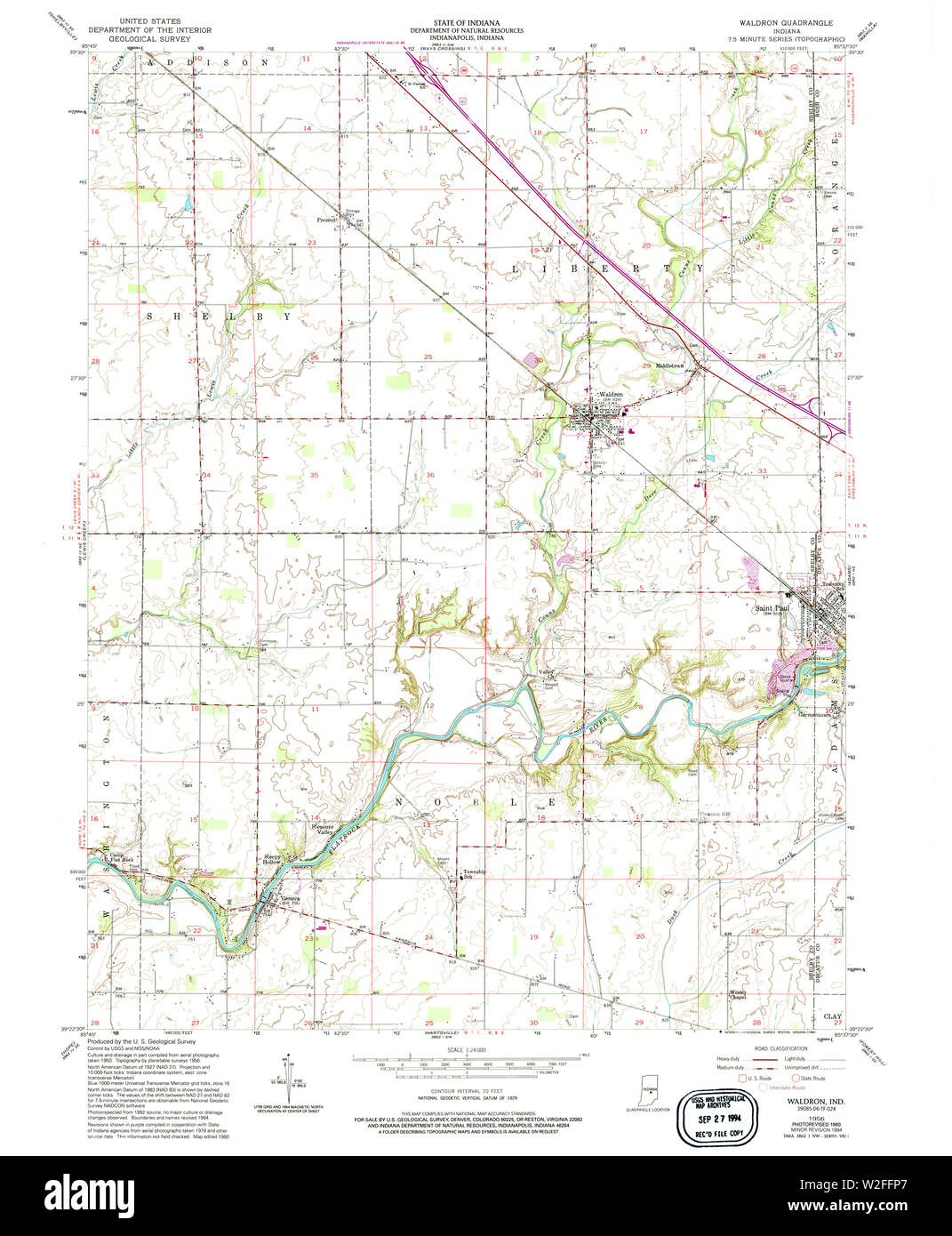 Waldron map hires stock photography and images Alamy