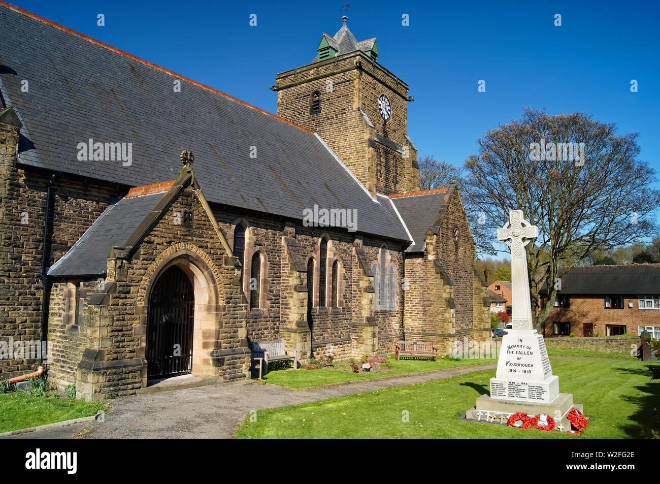 UK,South Yorkshire,Sheffield,Mosborough,Church of St Mark Stock Photo