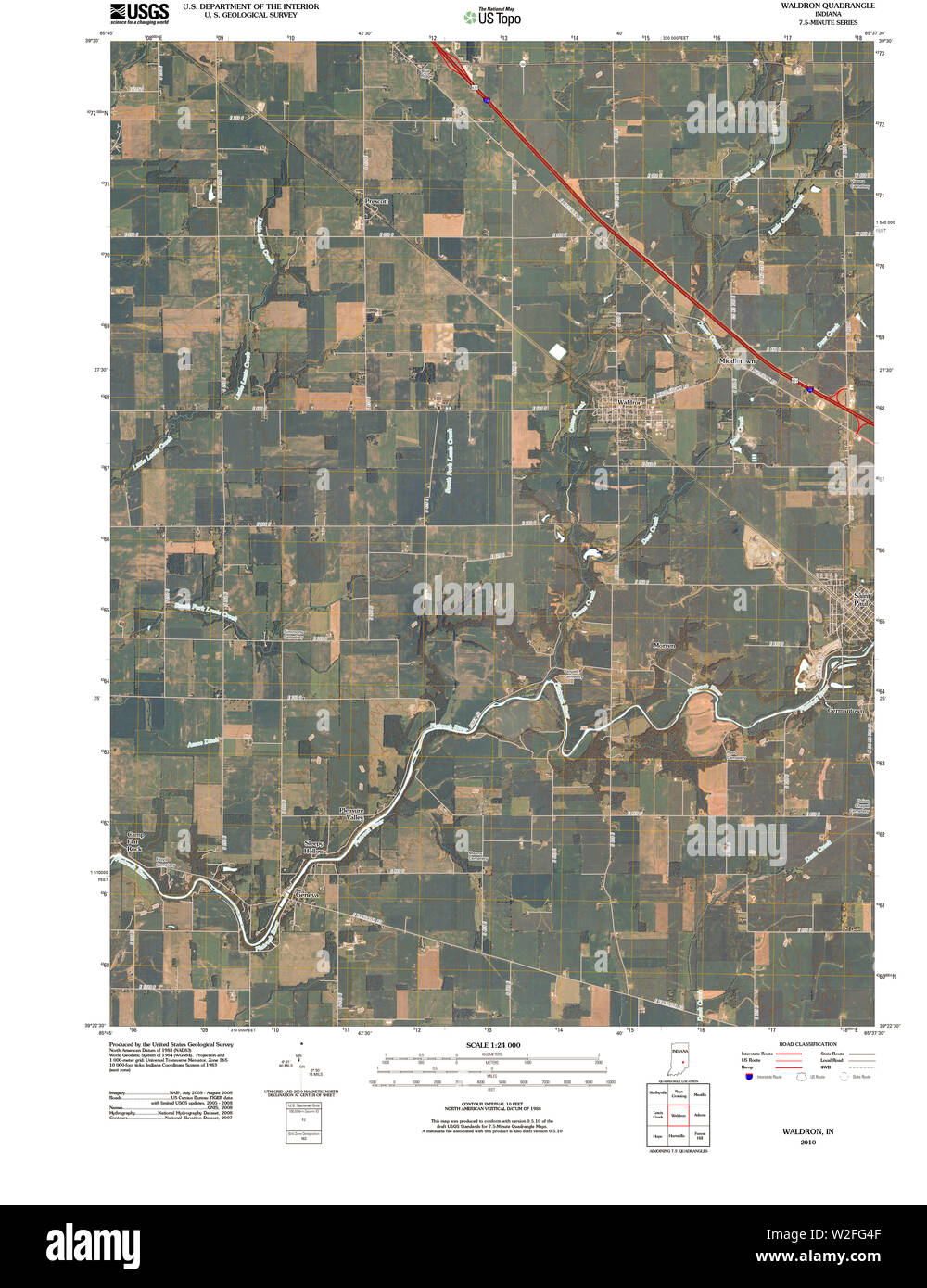 Map of waldron Cut Out Stock Images & Pictures Alamy